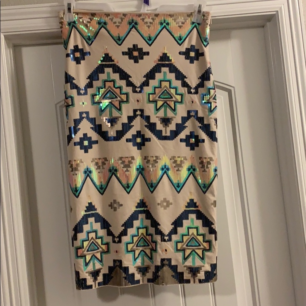 Sequin Midi Skirt